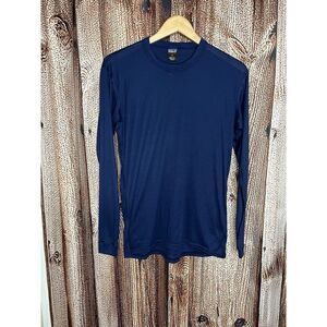 Patagonia Vintage Mens Blue Long Sleeve Capilene Base Layer Size Medium